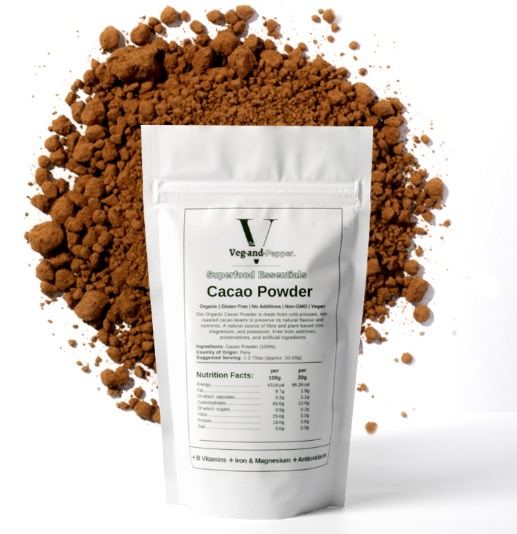 Organic Cacao Powder UK | Raw Superfood – VegandPepper
